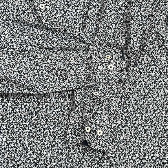 BUGATCHI Men’s Classic Fit 100% Cotton Long Sleeve‎ Button Up Floral Preppy L - Picture 9 of 11